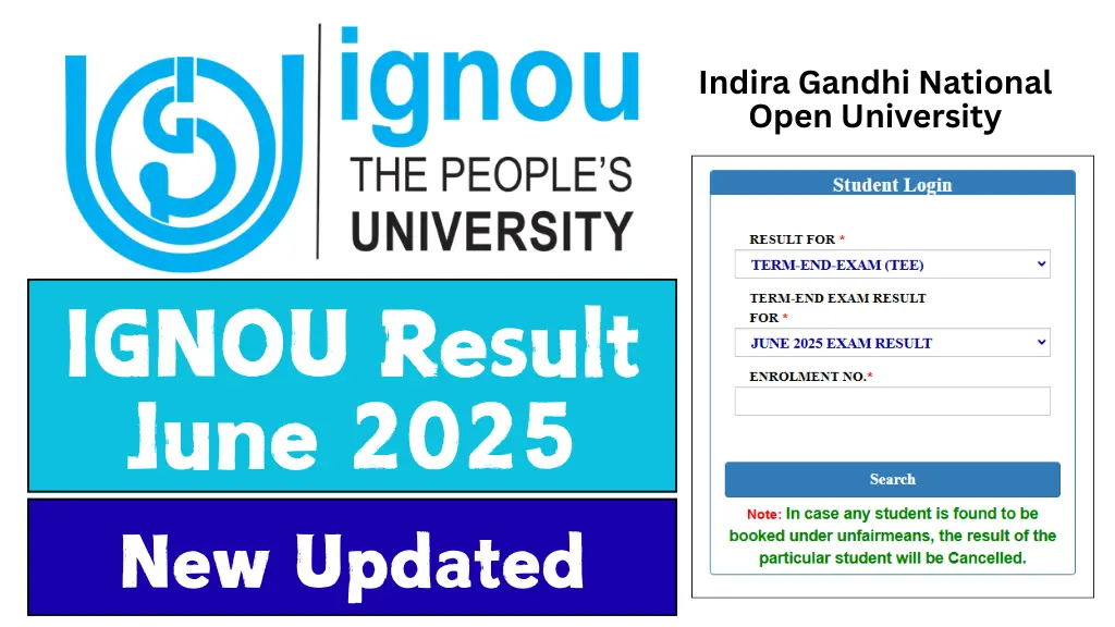 IGNOU Result June 2025